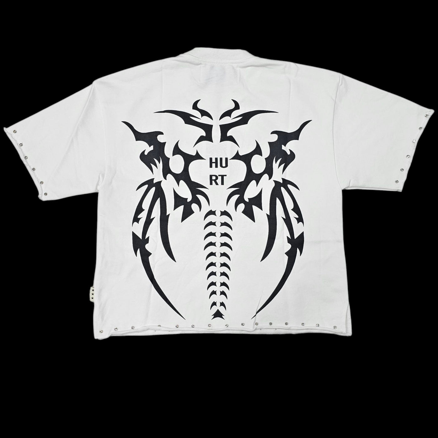 BKYS HURT CROPPED T-SHIRT WHITE