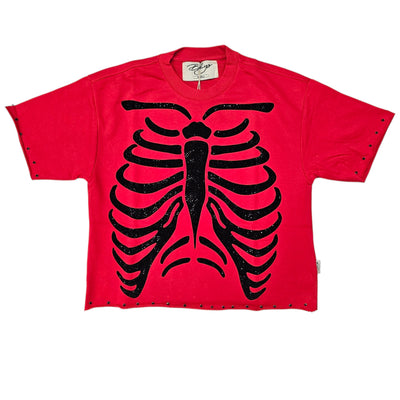 BKYS HURT CROPPED T-SHIRT RED