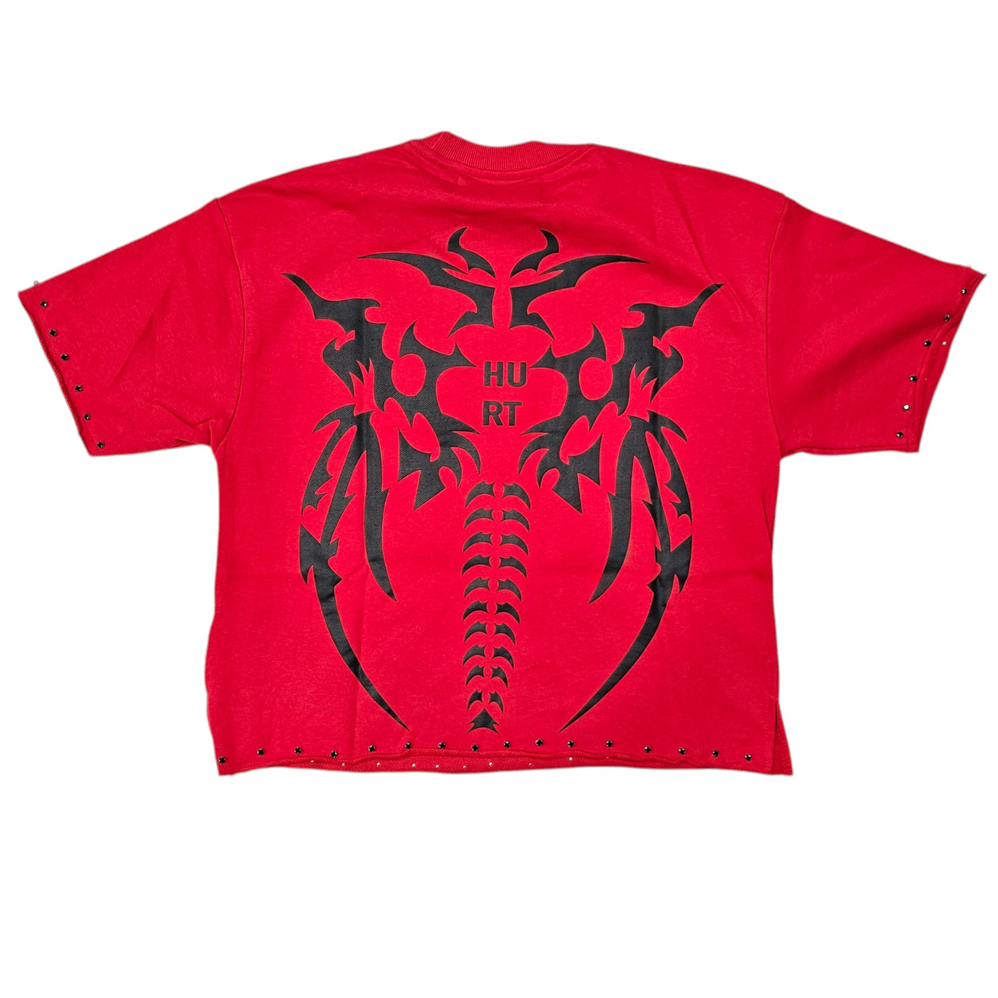 BKYS HURT CROPPED T-SHIRT RED