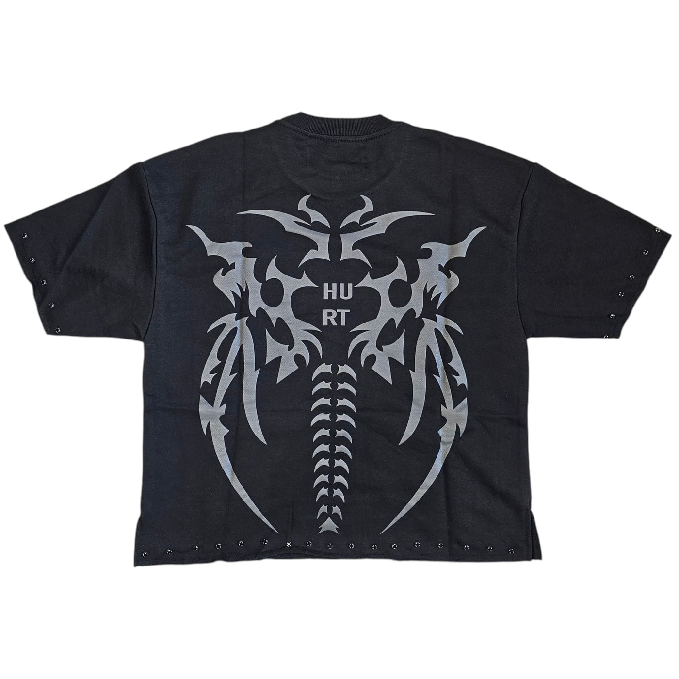 BKYS HURT CROPPED T-SHIRT BLACK
