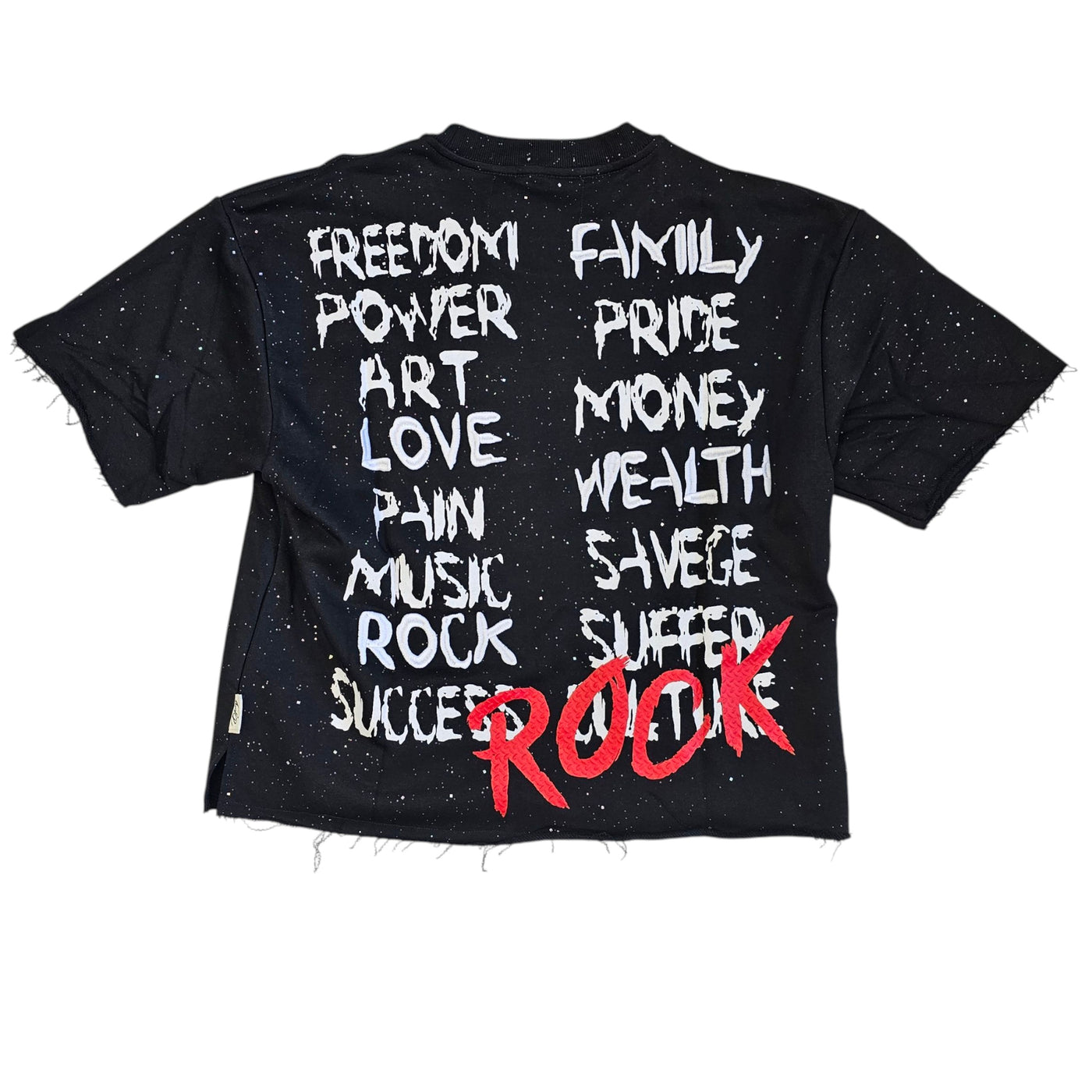 BKYS ROCK MY WORLD CROPPED T-SHIRT BLACK
