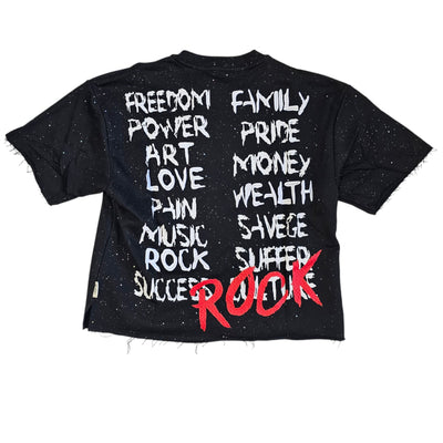 BKYS ROCK MY WORLD CROPPED T-SHIRT BLACK
