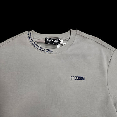 BLACK LABEL T-SHIRT FREEDOM GREY