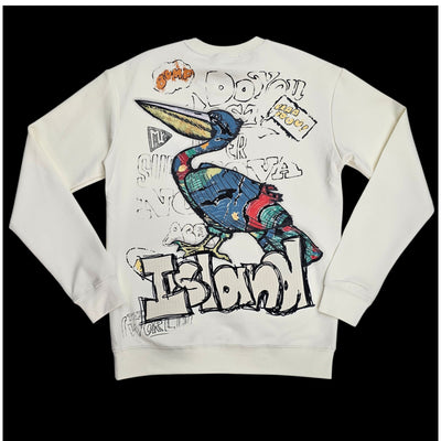 BLACK LABEL ISLAND CREW NECK CREAM