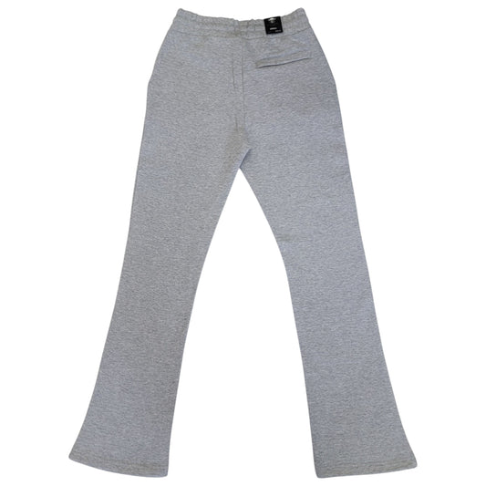 M SOCIETY MENS FLEECE STACKED PANTS ICE GREY MS-23708