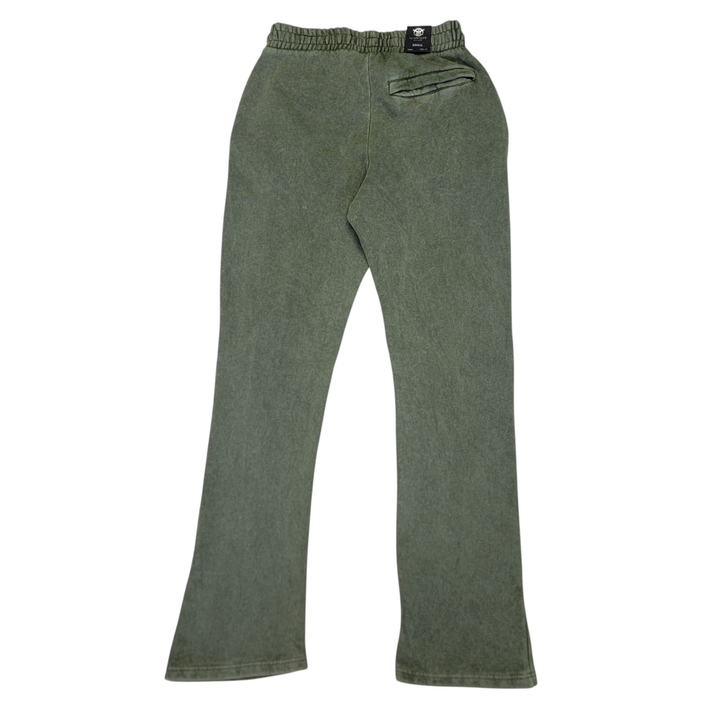 M SOCIETY MENS FLEECE STACKED PANTS OLIVE ACID MS-24720