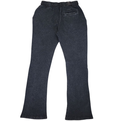 M SOCIETY MENS FLEECE STACKED PANTS BLACK ACID MS-24720