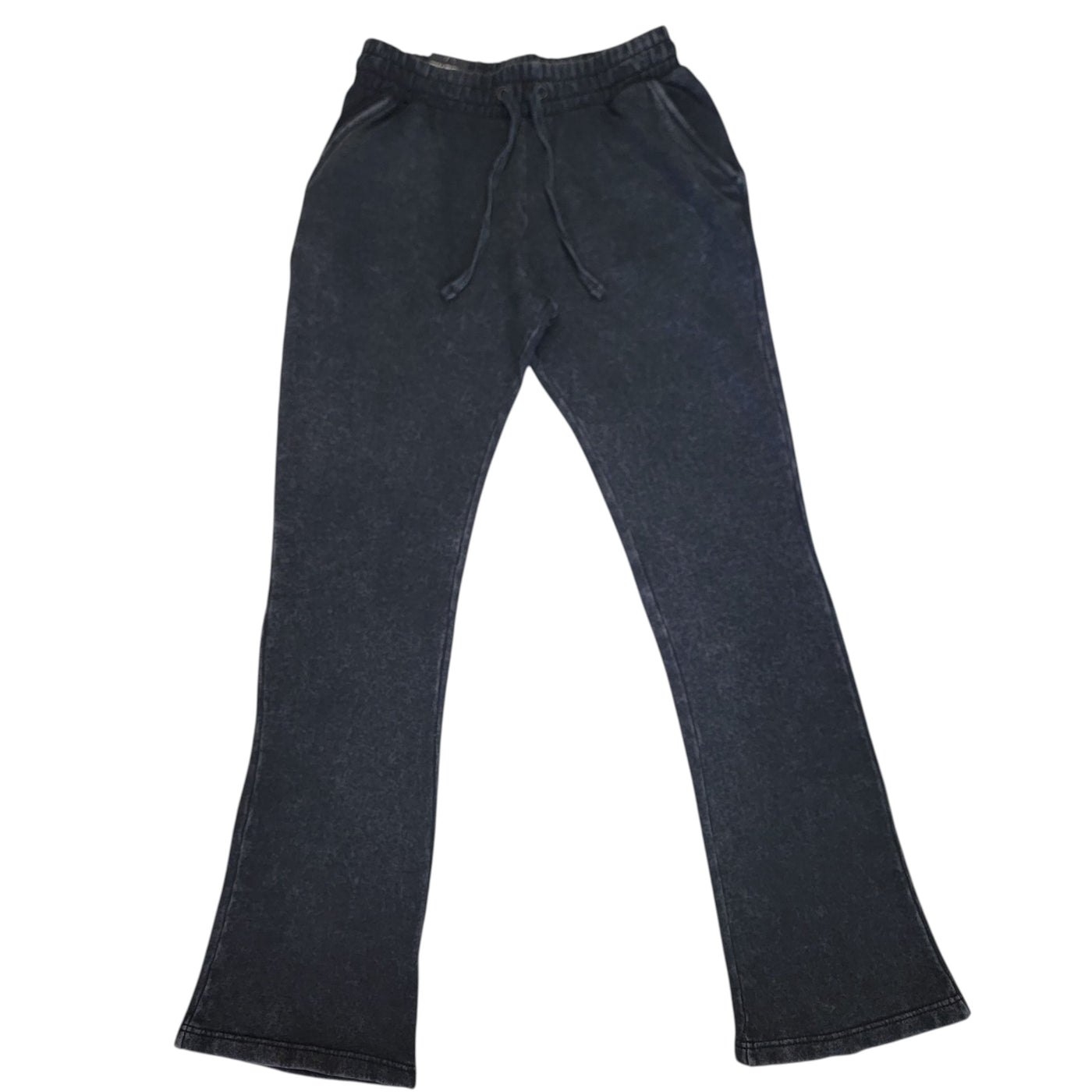 M SOCIETY MENS FLEECE STACKED PANTS BLACK ACID MS-24720