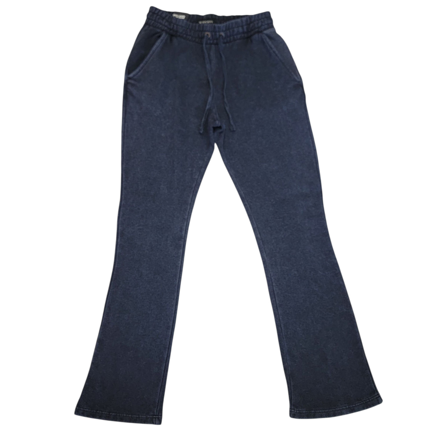 M SOCIETY MENS FLEECE STACKED PANTS BLUE ACID MS-24720