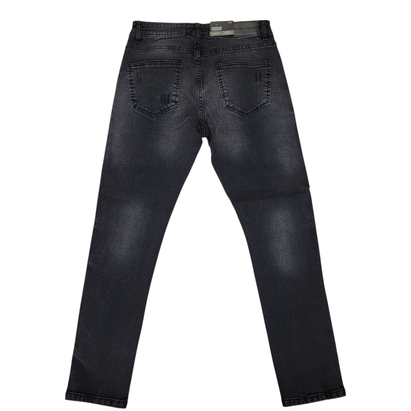 THREAD THEORY MENS BASIC JEANS BLACK TT-80254