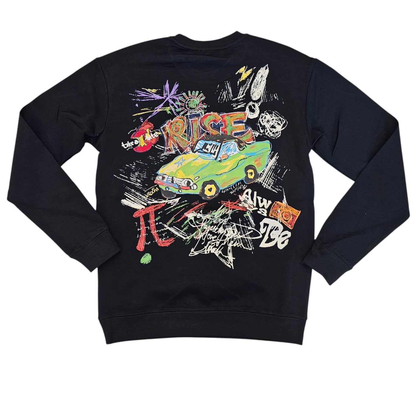 BLACK LABEL CREW NECK RISE BLACK