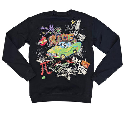 BLACK LABEL CREW NECK RISE BLACK