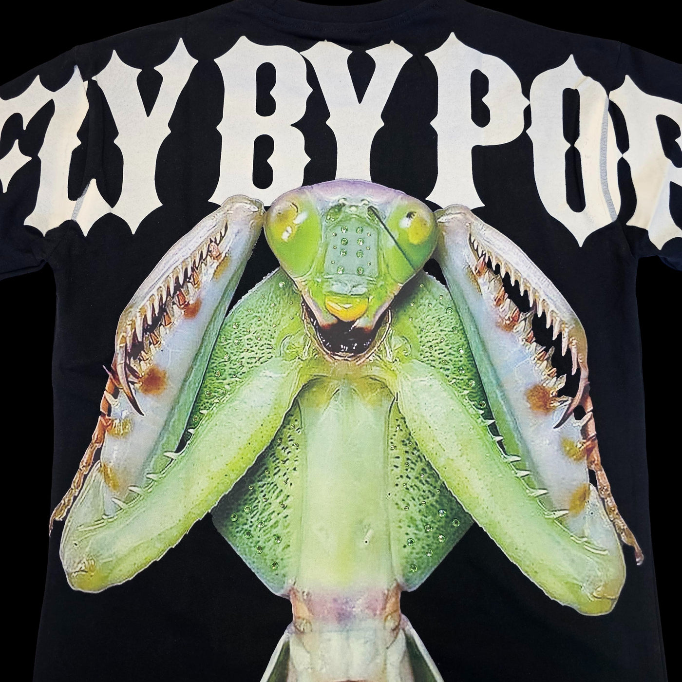 FLY BY POP MANTIS OVERSIZE T-SHIRT BLACK