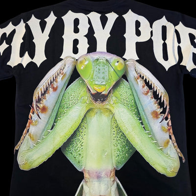 FLY BY POP MANTIS OVERSIZE T-SHIRT BLACK
