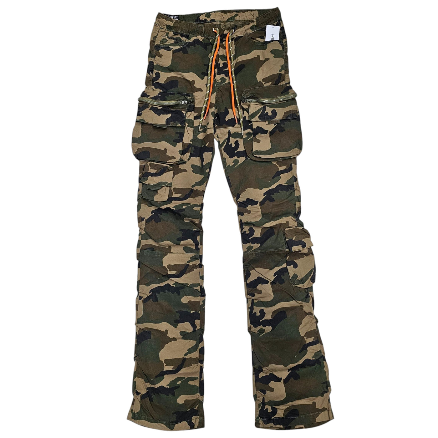 DASH MENS CARGO STACKED TWILL PANTS WOODLAND CAMO