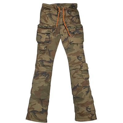 DASH MENS CARGO STACKED TWILL PANTS FOREST CAMO
