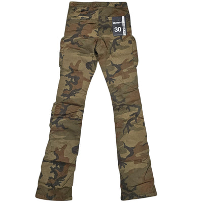 DASH MENS CARGO STACKED TWILL PANTS FOREST CAMO