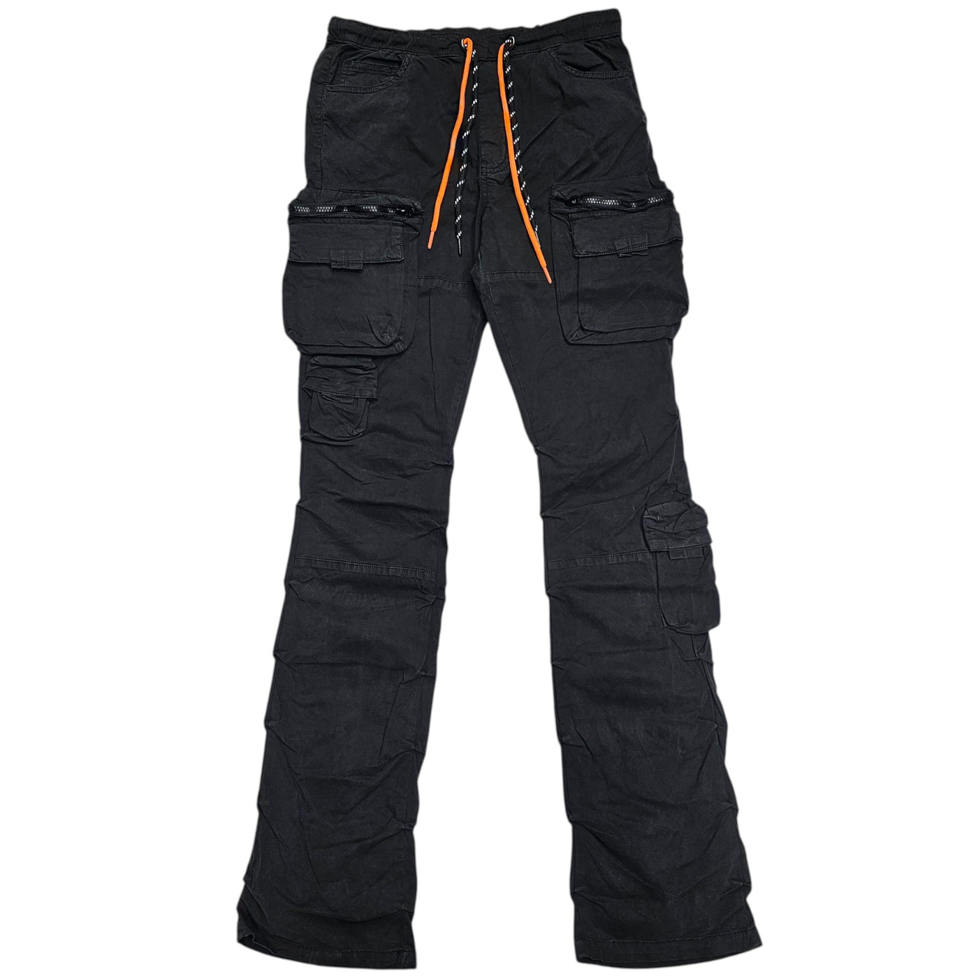 DASH MENS CARGO STACKED TWILL PANTS BLACK