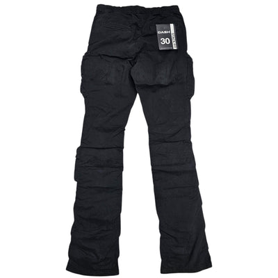 DASH MENS CARGO STACKED TWILL PANTS BLACK