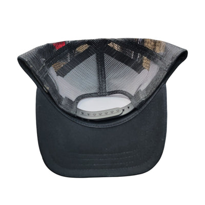 KBETHOS BOX LOGO SAVAGE TRUCKER HAT BLACK