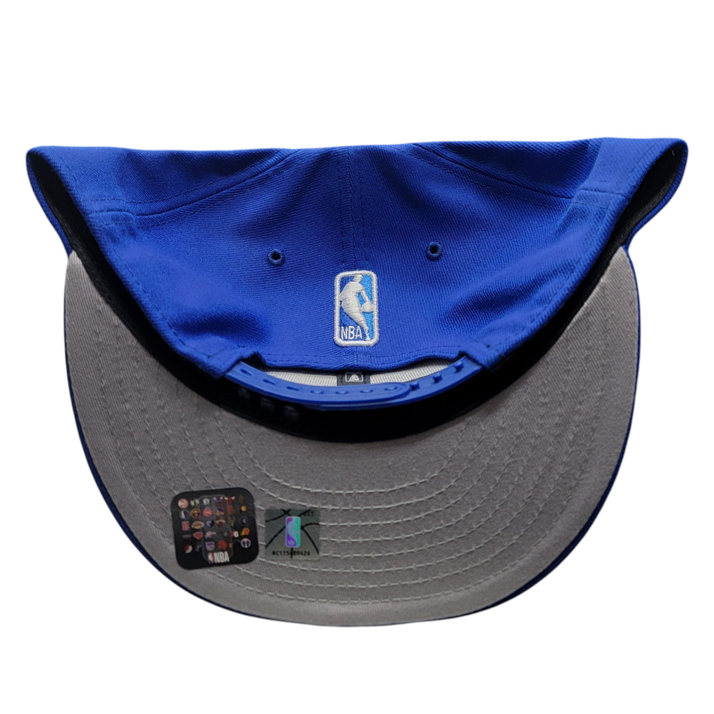 NY KNICKS SNAPBACK HAT ROYAL BLUE FLAT BRIM