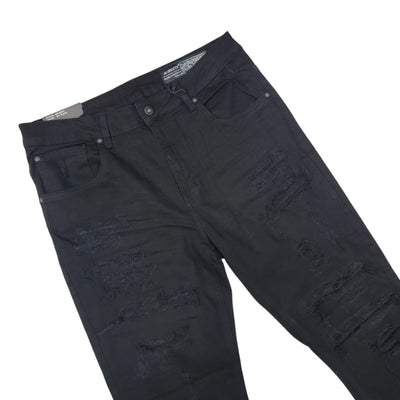 MS MEN'S ATHLETIC FIT JEANS JET BLACK 80551