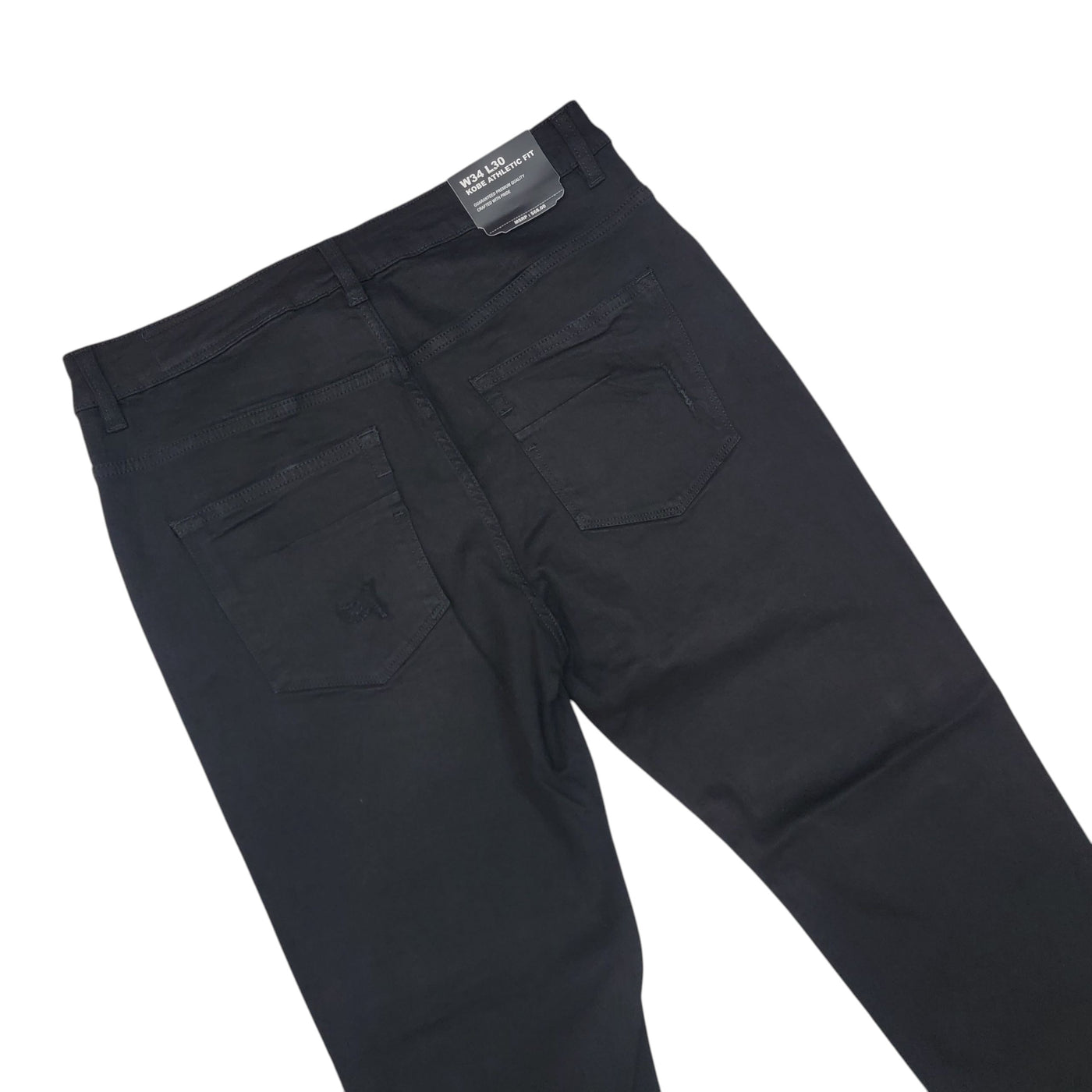 MS MEN'S ATHLETIC FIT JEANS JET BLACK 80551