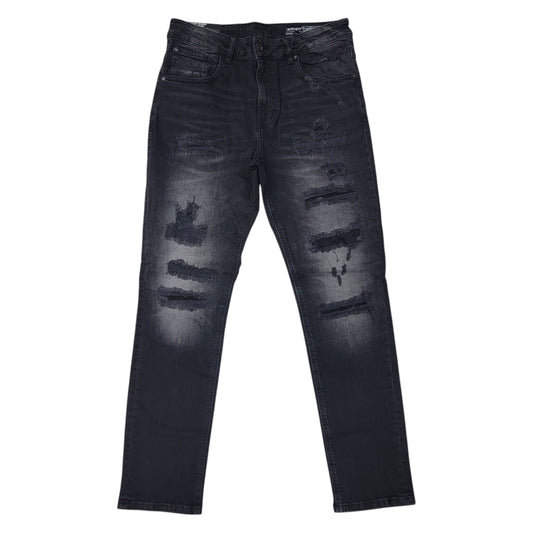 MS MEN'S ATHLETIC FIT JEANS BLACK 80550