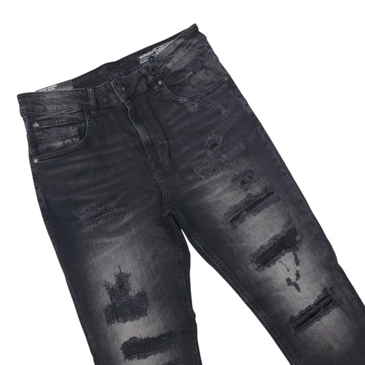 MS MEN'S ATHLETIC FIT JEANS BLACK 80550