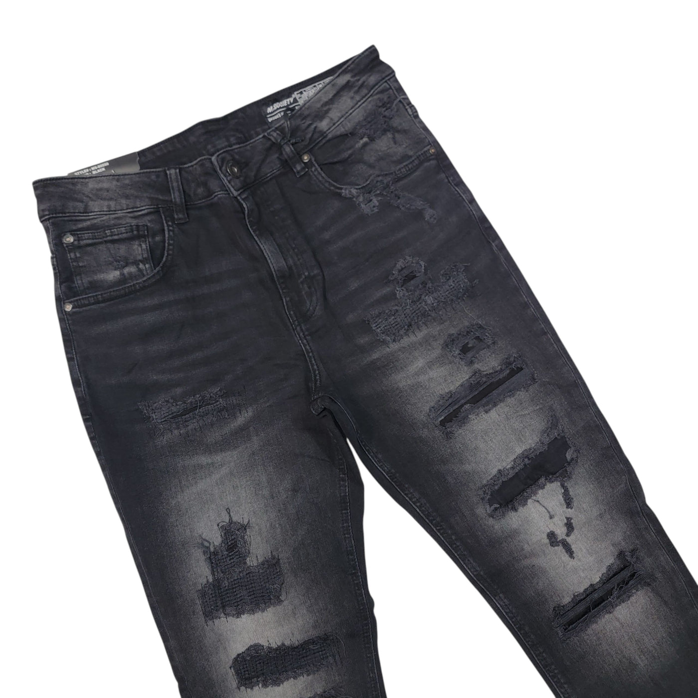 MS MEN'S ATHLETIC FIT JEANS BLACK 80550