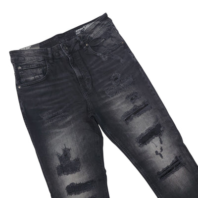 MS MEN'S ATHLETIC FIT JEANS BLACK 80550