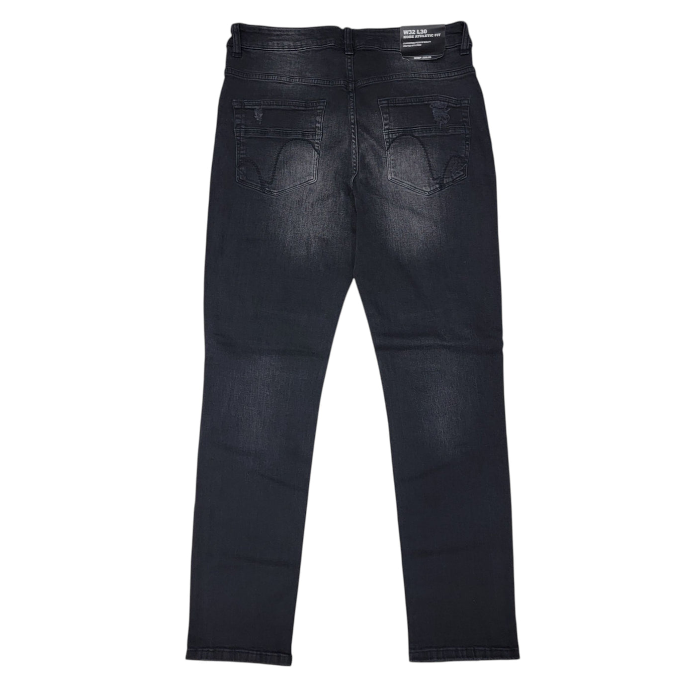 MS MEN'S ATHLETIC FIT JEANS BLACK 80550