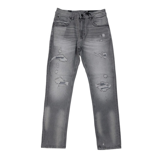 MS MEN'S ATHLETIC FIT JEANS CEMENT GRAY MS-80552