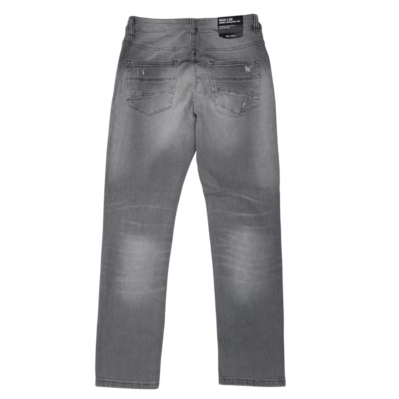 MS MEN'S ATHLETIC FIT JEANS CEMENT GRAY MS-80552