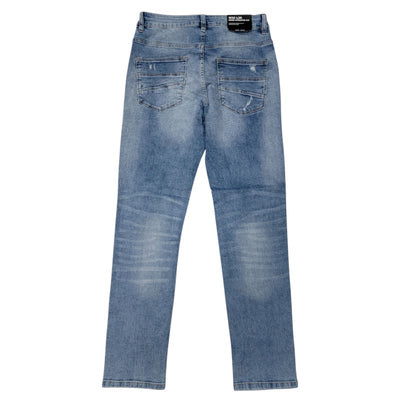 MS MEN'S ATHLETIC FIT JEANS CEMENT LIGHT BLUE MS-80552
