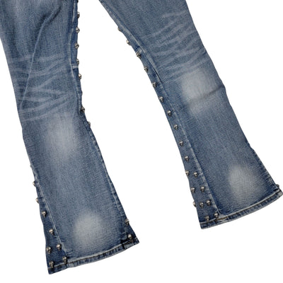 MAX KROME MEN STACKED JEANS BLUE KR-3038