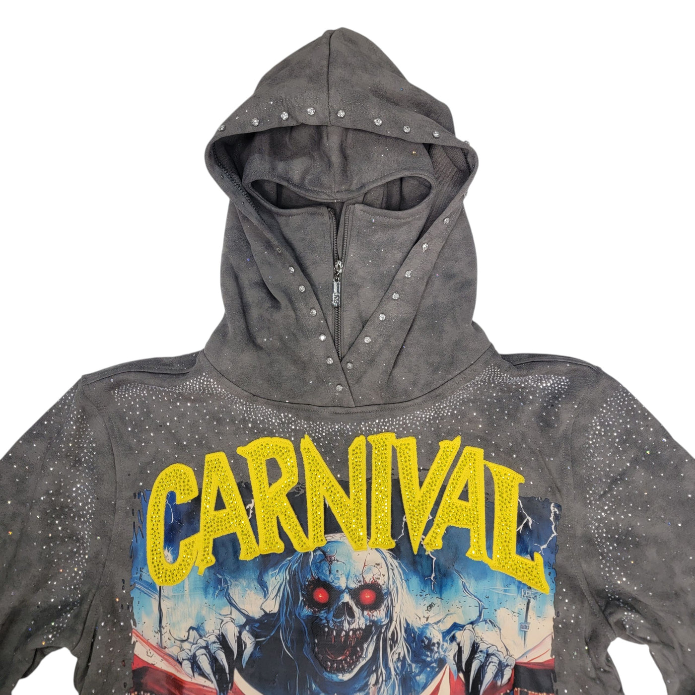 BKYS CARNIVAL MEN CROPPED HOODIE H1381