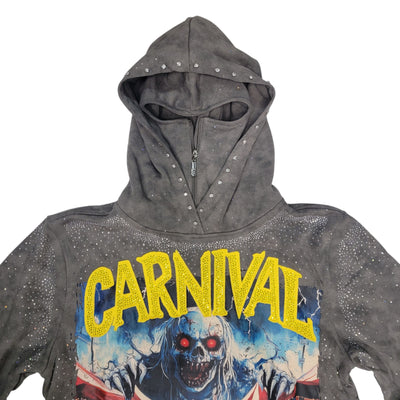 BKYS CARNIVAL MEN CROPPED HOODIE H1381