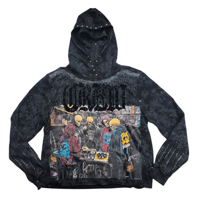 BKYS CREW MEN CROPPED HOODIE H1407