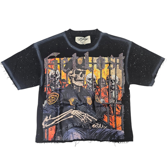 BKYS MEN'S GET LOST CROPPED T-SHIRT