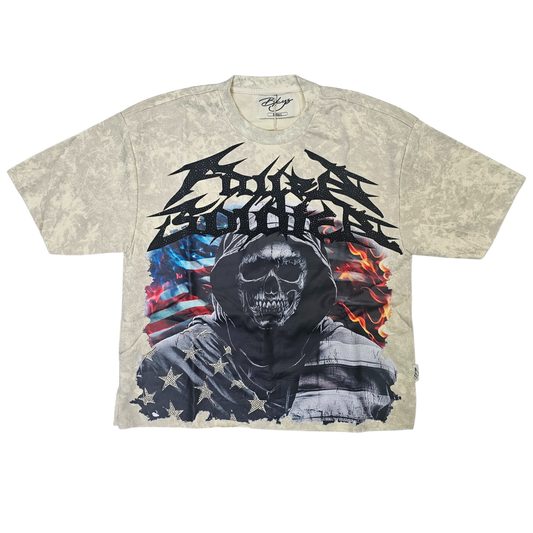 BKYS MEN'S FALLEN SOLDIER CROPPED T-SHIRT