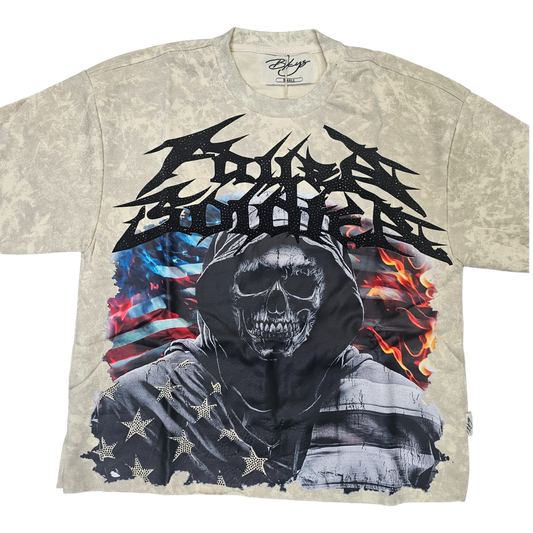 BKYS MEN'S FALLEN SOLDIER CROPPED T-SHIRT