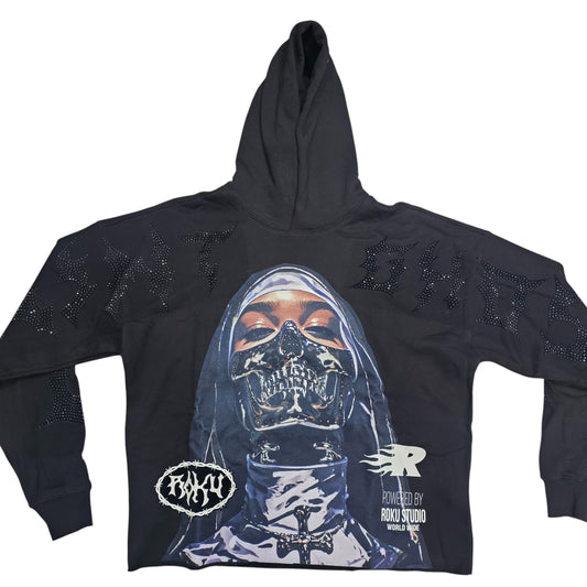 ROKU SAINT GHOST MEN'S CROPPED HOODIE