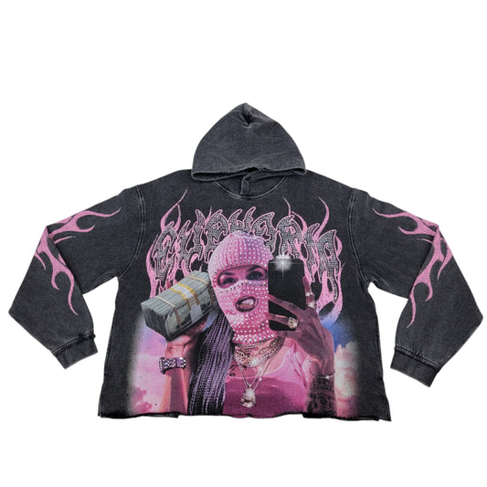 TAKER IN THE CLOUDS MEN'S CROPPED HOODIE T5261
