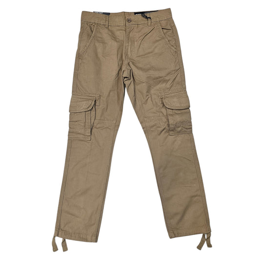 M SOCIETY MEN'S CARGO PANTS KHAKI MS-80448