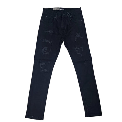 THREAD THEORY MEN'S JET BLACK JEANS TT-50118