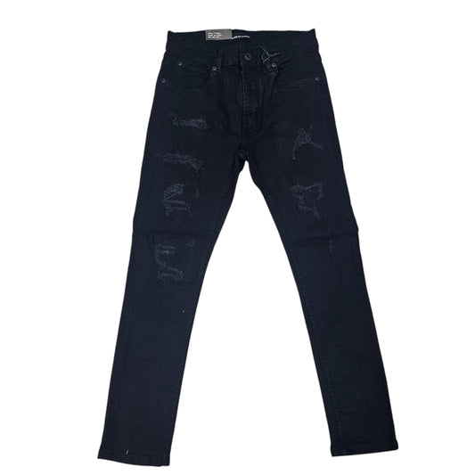 THREAD THEORY MEN'S JET BLACK JEANS TT-50118
