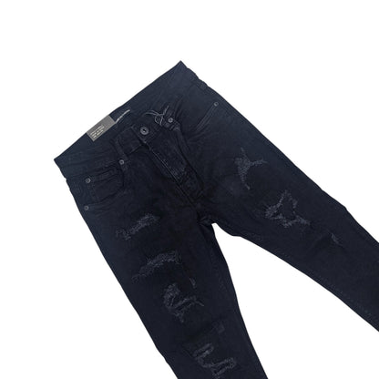 THREAD THEORY MEN'S JET BLACK JEANS TT-50118
