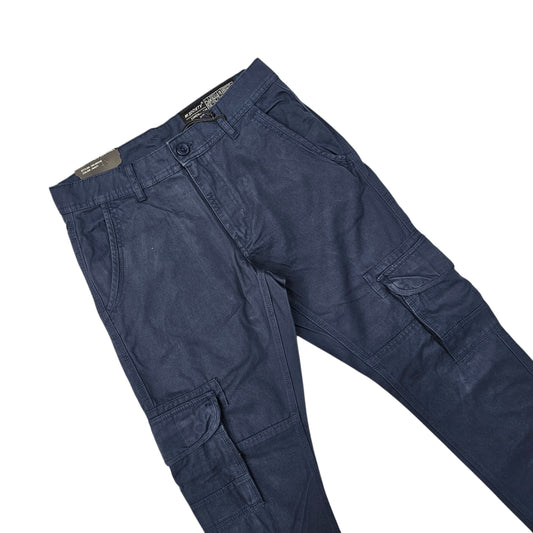 M SOCIETY MEN'S CARGO PANTS NAVY MS-80448