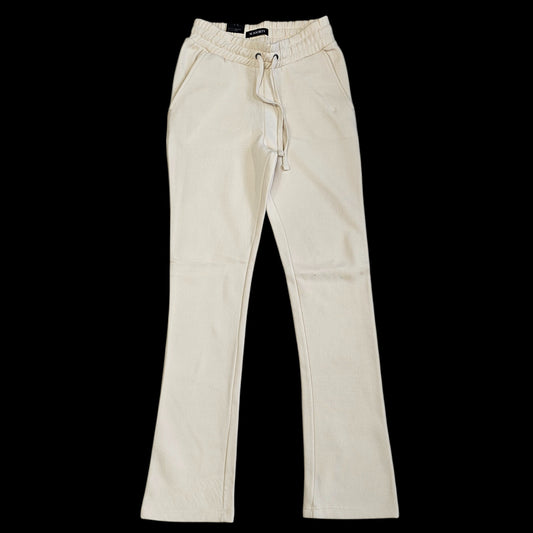 M SOCIETY MENS FLEECE STACKED PANTS JET CREAM MS-23708